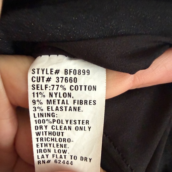 Nicole Miller Womens Black Ruched Pencil Skirt 4 - Picture 6 of 10